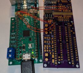 CAN activity LED testbed, populating only the LED components on a new board