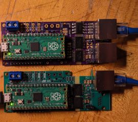 Completed board under test