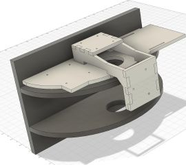 Platform to mount scanner on tow pocket