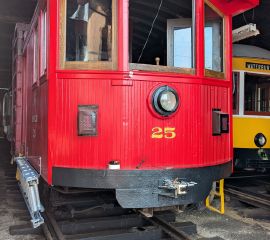 Antique line car, ready for modern scanning