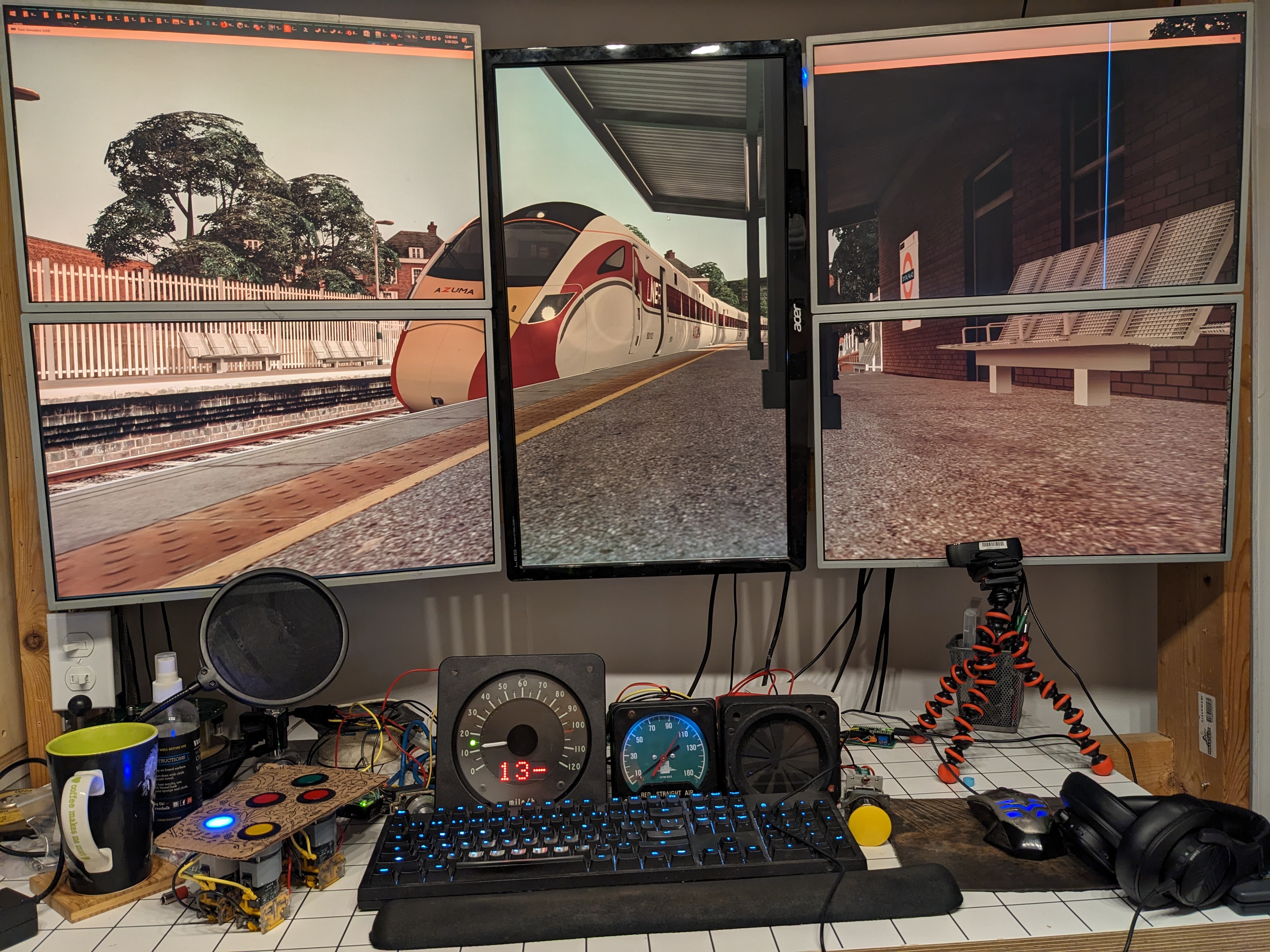 ATP-enabled speedometer running with active ATP on a Class 80x LNER Azuma