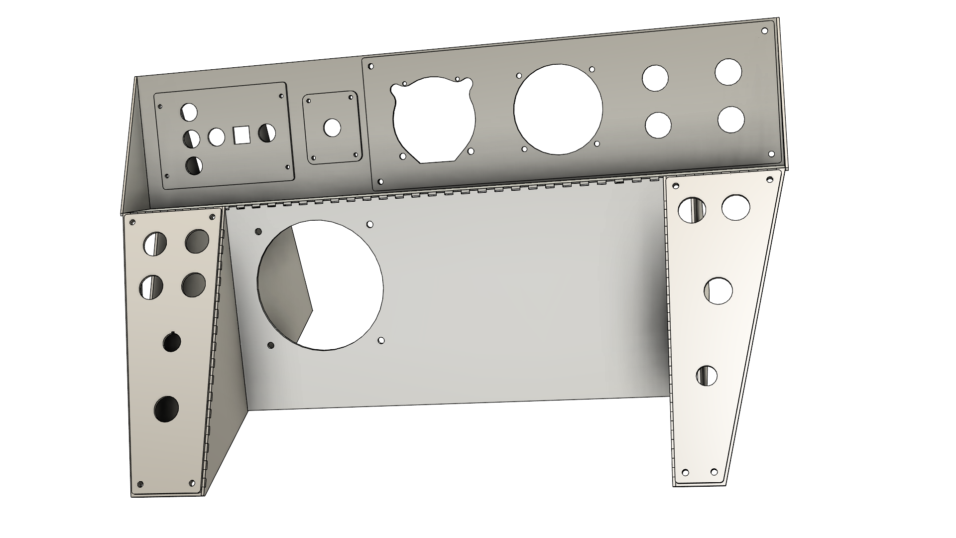 Refined 3D CAD design of Class 80x train dashboard