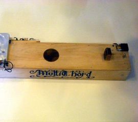Rear view of Multichord musical instrument
