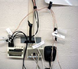 The audio interconnect for the 22.4 speakers in PartyMode 1.