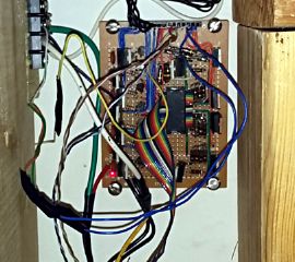 High-power controller connected and mounted.