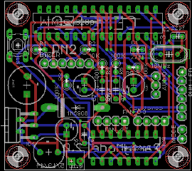 Eagle rendering of low-power controller board.