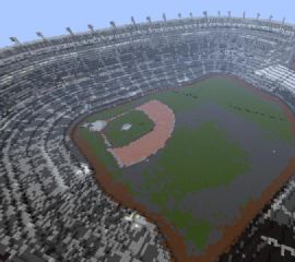 Minecraft Yankee Stadium generated by SparseWorld