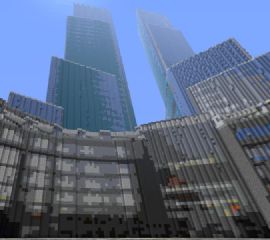 Minecraft Time Warner Center generated by SparseWorld