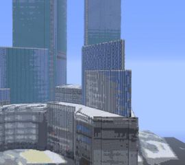 Minecraft Time Warner Center generated by SparseWorld