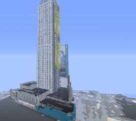 Minecraft Times Square generated by SparseWorld